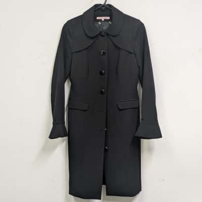 Review Womens Size 8 Black Coat  