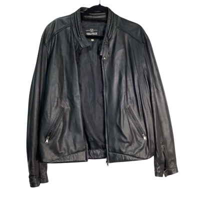 Vera Pelle Mens  Size XL Leather Biker jacket 