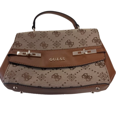 Guess Womens Handbag Brown 
