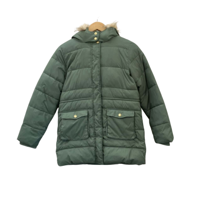 Country Road Womens Size 12 Green Hooded Puffer Jacket 