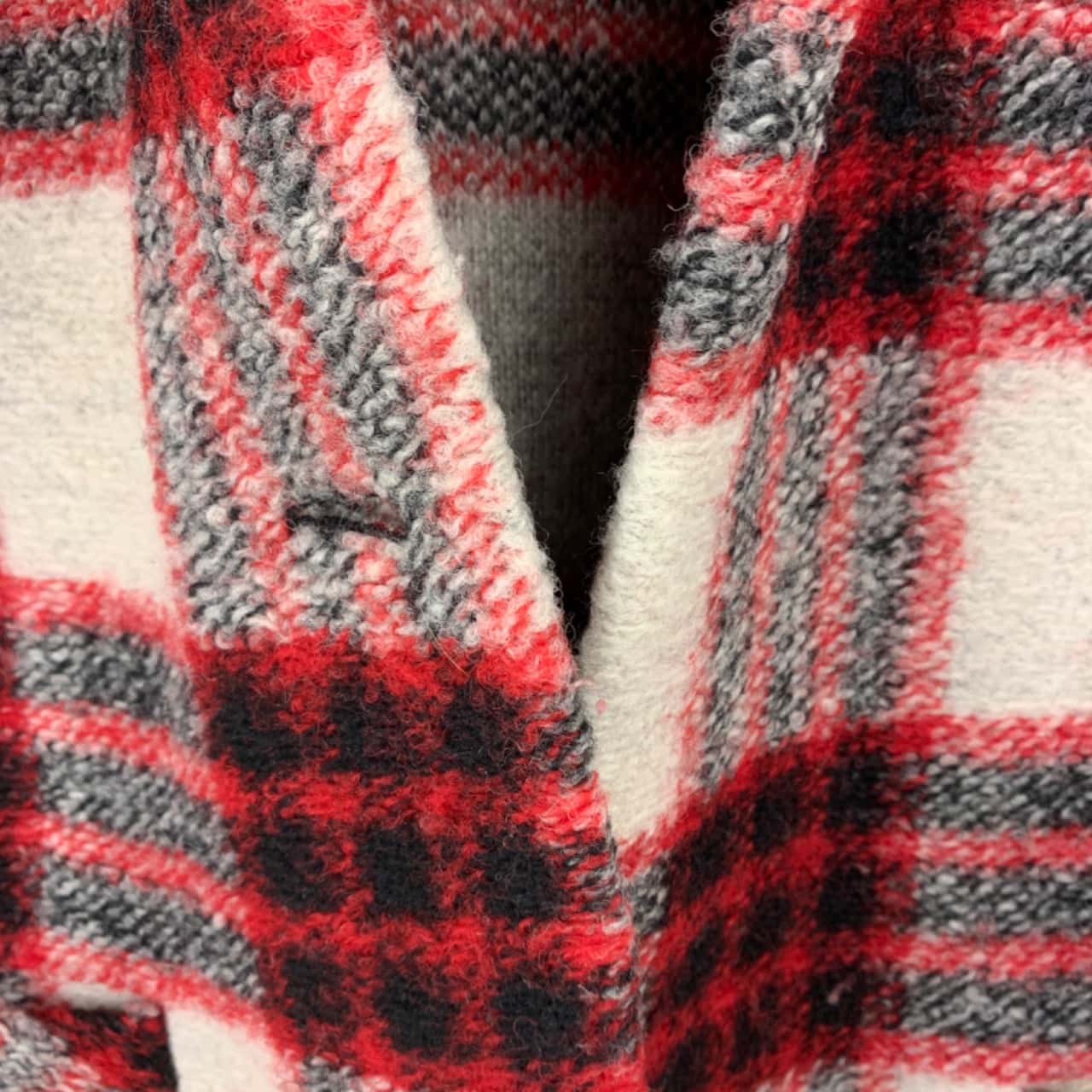 Sportsgirl Wool Blend Womens Size 12 Plaid Tartan Blanket Style Winter