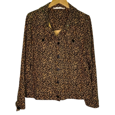 Virtuelle Womens  Size 14 Winter Jacket Animal print 