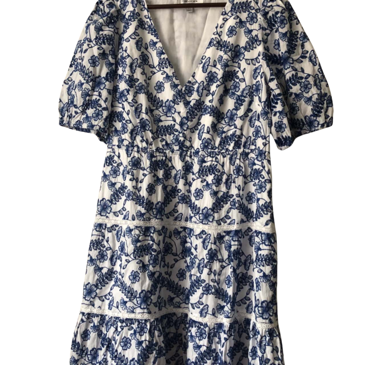 sachin and babi light blue dress Forever New Curve Women's Size 16 Embroidered Dress Blue / White (s)