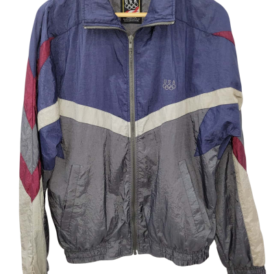 Active USA Olympic Brand Mens  Size 36 Blue / Grey / Maroon / Off White 