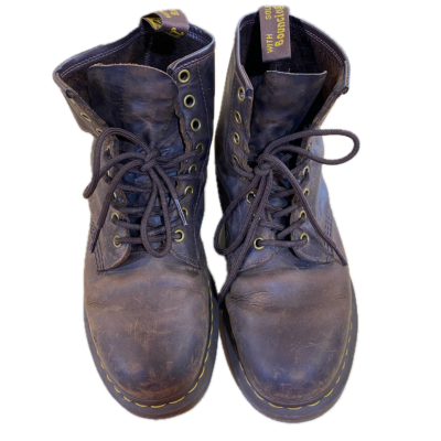 Dr Martens Mens Size 8 Brown Lace Up Boots