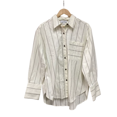 Witchery Womens  Size 12 Button Up Shirt Off White 