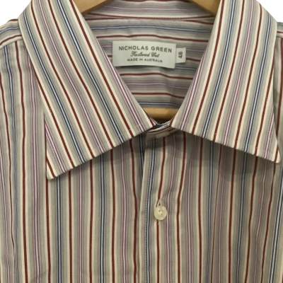 Nicholas Green. Striped Tailored Fit Business Shirt. Brand New without Tags.   Size 46 