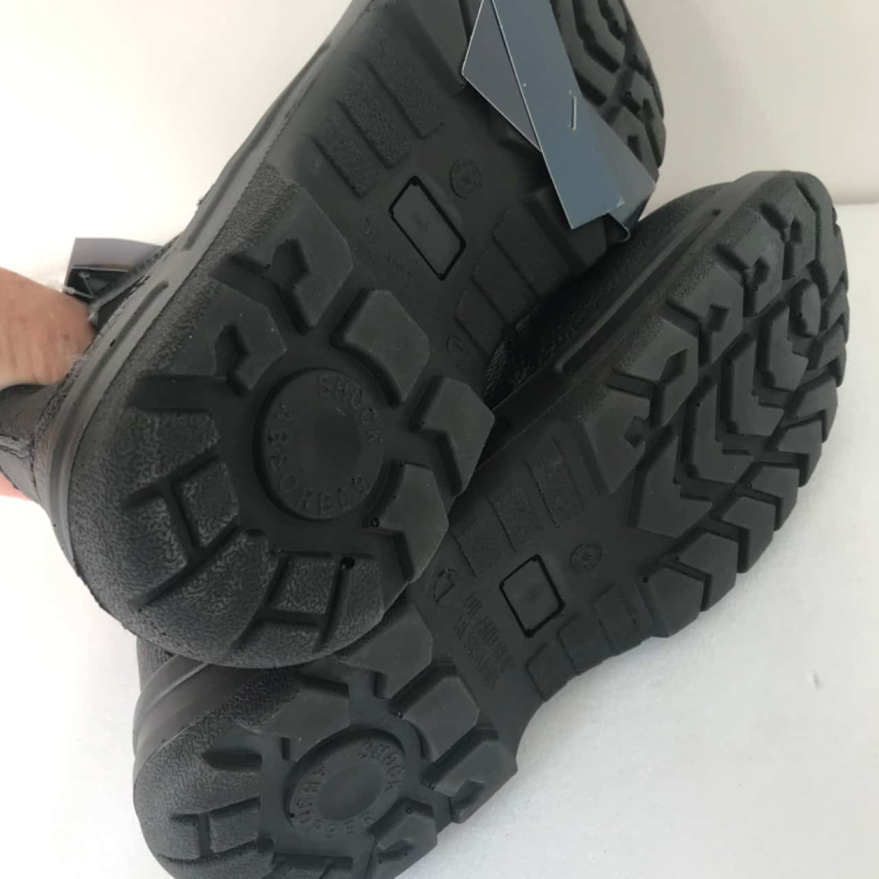 BNWT Jackeroo ,Mens Size 7 Black Safety Toe Boots RRP 39