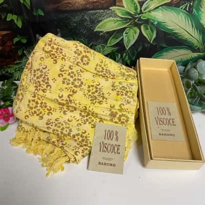 100% viscose pretty vintage look material sarong New