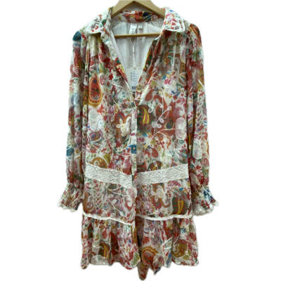 Y.A.S. Womens Dress Size M Button Up Top Multicoloured 