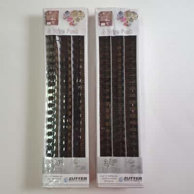 Zutter Binding Wire 3/4" Black x 2 Packs - New Sealed