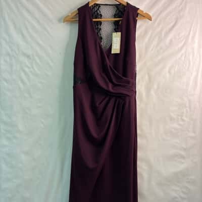 Lipsy Womens  Size 14 Bridesmaid Dress / Cocktail Dress / Formal Dress / Sleeveless Dress  Purple 