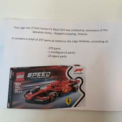 LEGO #77242- Ferrari F1 Race Car 