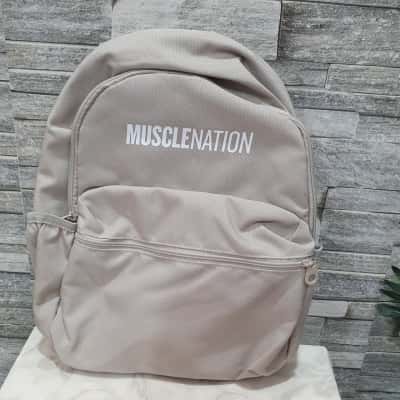 Muscle Nation Stone Coloured Backpack
