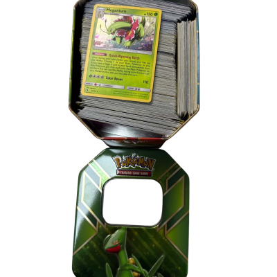Pokémon trading cards in tin 