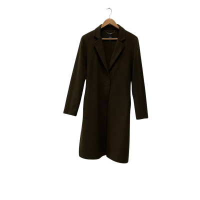 Saba Womens  Size 12 Trench Coat Dark Green 