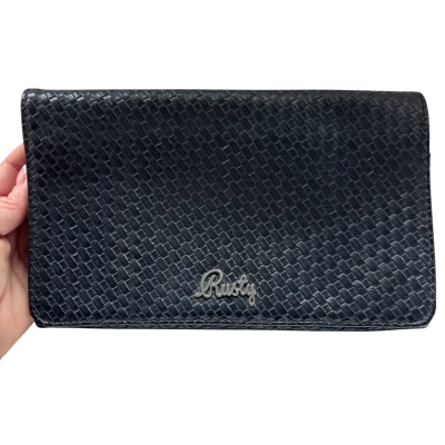 Rusty Women's Clutch with multiple card compartments & x2 clear windows 