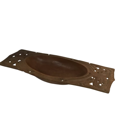 Wooden Patterned Bowl Approx 50 x 20cm