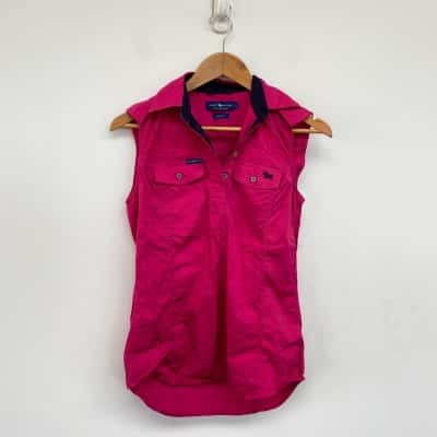 Ringers Western Pink Sleeveless Top Size 6