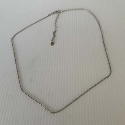 Sterling Silver Cable Chain - 42 cm + 7 cm extender