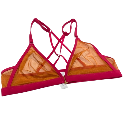 Simone Perele Womens Size 10 Bra Orange / Pink  