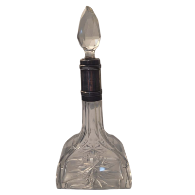 Cut glass perfume bottle 