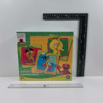 Sesame Street Matching Halves Toy Sealed Ad New 