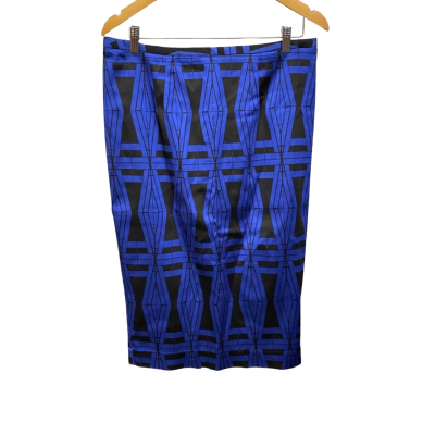 Veronica Maine Womens  Size 14 Pencil Skirt Blue 