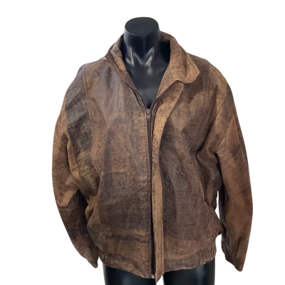  Free spirit   Size L / M Leather Jacket Brown 