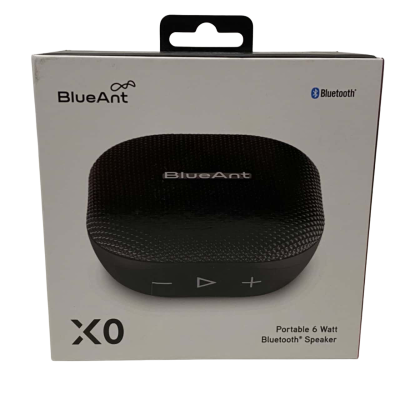 BlueAnt X0-Black Portable 6 Watt Bluetooth Speaker