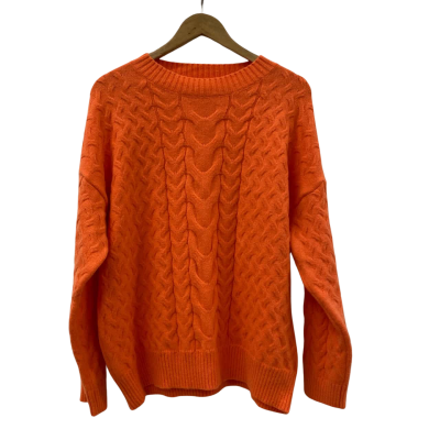 HQ Womens  Size M Cardigan Orange 