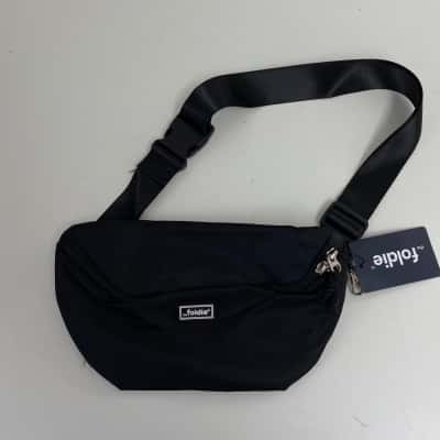 The Foldie Black Bum Bag