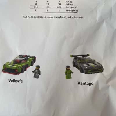 LEGO #76910. Aston Martin- Valkyrie & Vantage 