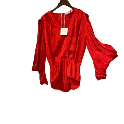 Sass & Bide Womens  Size 10 / 40 Bodysuit Red 