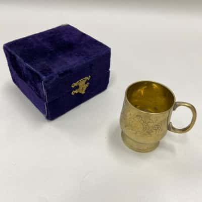 Highland - Vintage Floral Tankard / Mug with Velvet-lined Box (Approximate Height: 6.8cm) - Made in India