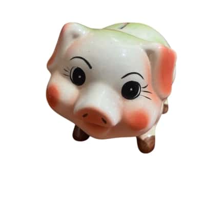 Vintage porcelain piggy bank