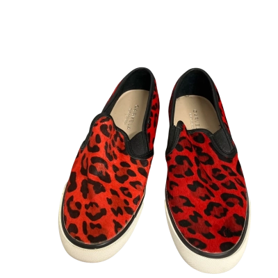 Carvela Kurt Geiger Red Leopard Print Slip-on sneakers - Womens  Size 38 Red 
