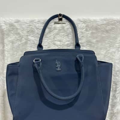 U.S. Polo Assn. Womens Navy Blue tote bag