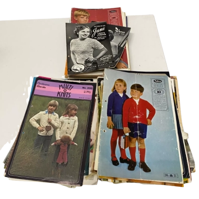 Retro Knitting & Crochet Patterns Bulk