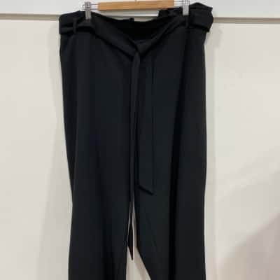 City Chic Womens  Size 18 Wide Leg Pants Black  