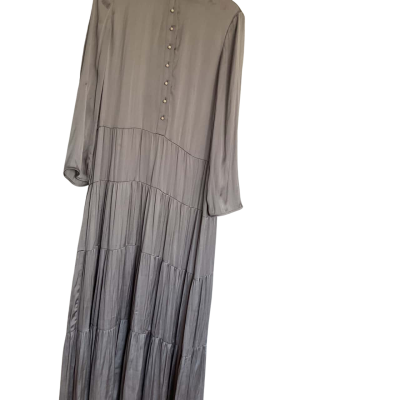 Veronica Maine Womens  Size 12 Maxi Dress Grey 