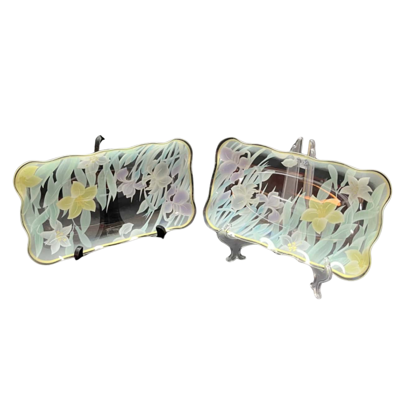 New Florence Reverse Painted Plates