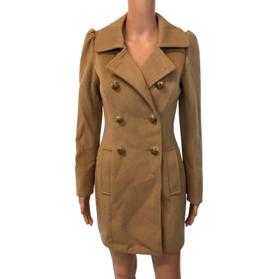 Blue Juice Womens  Size 6 Trench Coat Beige / Brown / Nude 