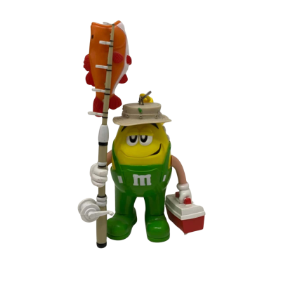 Yellow M&M Fisherman FM Radio Keyring