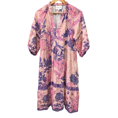 The Dreamer Label Women's  Size 0 Midi Dress Blue / Pink  
