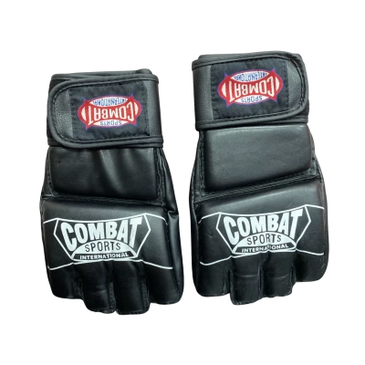 Combat Sports International Pro Style MMA Black Grappling Gloves