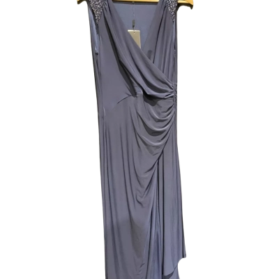 Diana Ferrari Womens Long Dress  Size 14 Navy Blue 
