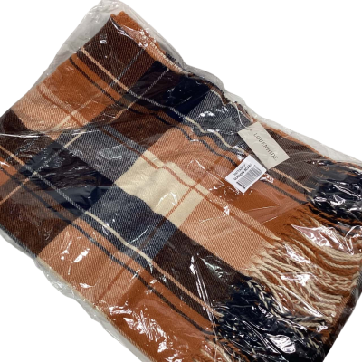 Louenhide Navy & Tan Glasgow Check scarf