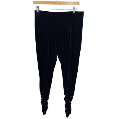 Sass & Bide Womens  Size XL Velvetine Rabbits Leggings Black  