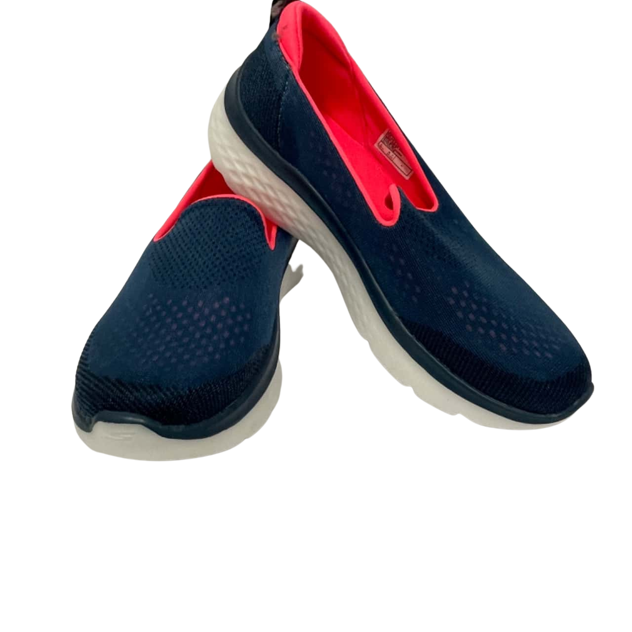 Skechers Womens Size 9 Navy Blue / Pink (s)